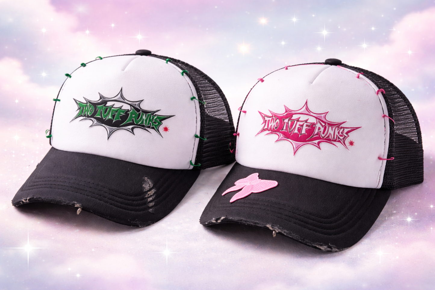 Two Tuff Punks “Cosmo & Wanda” Trucker Set